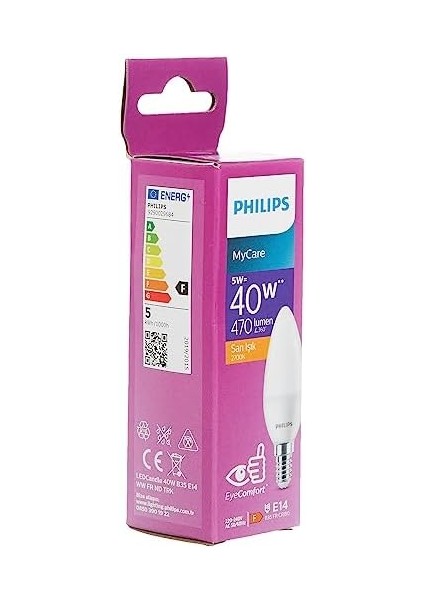 Ledcandle 40W B35 E14 Sarı Işık