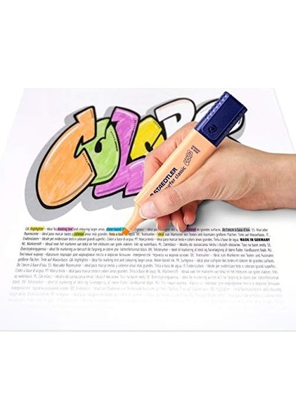 364 Cwp6 Textsurfer Classic Pastel Fosforlu Kalem 6'lı Blister