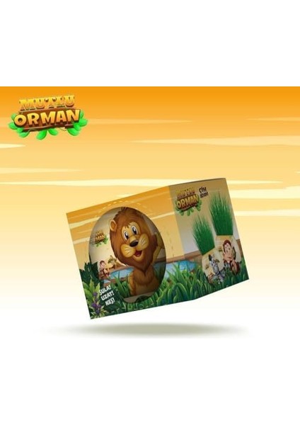 Orman Temalı Xl Çim Adam 6'lı Set - Çocuklar Için Eğitici ve Eğlenceli Bitki Yetiştirme Kiti