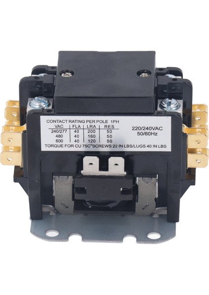 Klima Kontaktörü 40 Amper 2 Kutuplu Gümüş Alaşımlı Kontak Bakır Kontaktörü Hvac Kondenser Kompresör Motoru 220V (Yurt Dışından)