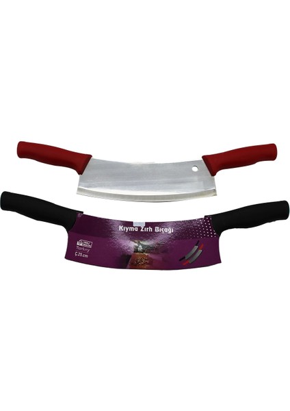 25LİK Çift Saplı Kıyma Zırh Bıçak Satır Plastik Saplı (5047)