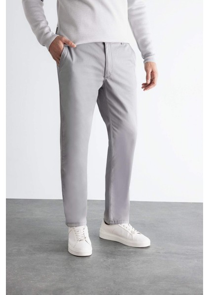Kanvas Chino Pantolon Normal Kesim 4 Cepli Pamuklu Esnek Düz Paça C9440AX24AU