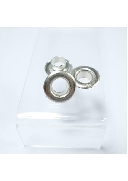 No.4 (6mm) Kendin Yap Kiti, Örgü ve Deri Ayakkabılar ve Deri Ürünler Için Çekiçle Uygulama Aparatları ve 20 Adet Kuşgözü Takım-Paslanmaz Pirinç (Gümüş)