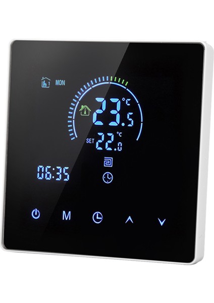 Akıllı Termostat Programlanabilir Dijital Büyük Dokunmatik Ekran Duvara Monte Isıtma Termostatı Tuya 3500W AC90‑240V 16A Wifi ile Uyumlu (3m Algılama Hattı Ile) (Yurt Dışından) fırsatları