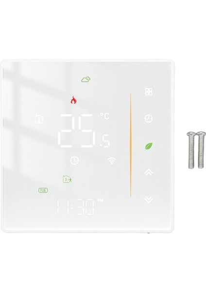 Wifi Akıllı Kazan Isıtma Termostatı 5+1+1 Gün 6 Zaman Dilimi Programlanabilir Ses App Kontrol Termostatı AC95‑240V BHT‑006GCLW (Yurt Dışından)