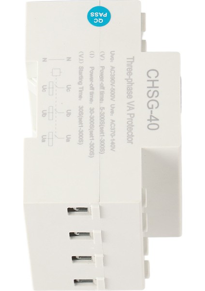 3 Fazlı Dın Ray Voltmetre Ampermetre Otomatik Aşırı Gerilim Aşırı Akım Koruyucusu Ac 390‑500V 40A (Yurt Dışından) fiyatları