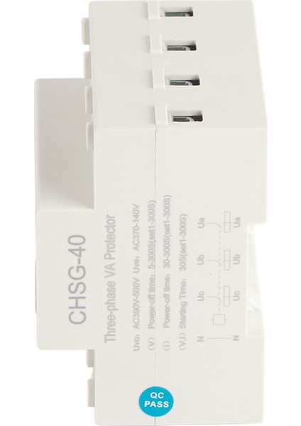 3 Fazlı Dın Ray Voltmetre Ampermetre Otomatik Aşırı Gerilim Aşırı Akım Koruyucusu Ac 390‑500V 40A (Yurt Dışından) modelleri