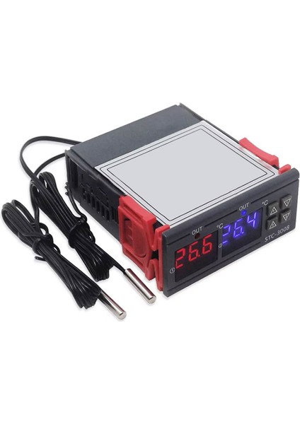 Dijital Ekran Sıcaklık Kontrol Cihazı Mikrobilgisayar Akıllı Çift Kontrol Ayarlanabilir Anahtar 12V (Yurt Dışından) fırsatları