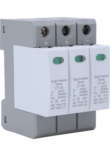 Aşırı Gerilim Koruma Cihazı 3p Gerilim Koruması Parafudr Koruyucu 20‑40KA 1000V Dc (Yurt Dışından) fiyatları