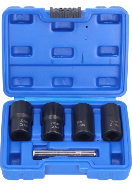 5 Adet Tekerlek Somunu Soket Seti Aşınmış Paslı Somunlar Için Kullanışlı Verimli Yüksek Sertlik Dayanıklı Büküm Soket Seti (Yurt Dışından)