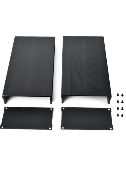 Alüminyum Alaşımlı Proje Kutusu Dıy Kum Siyah Muhafaza Koruma Kutusu 55 x 106 x 200MM (Yurt Dışından)