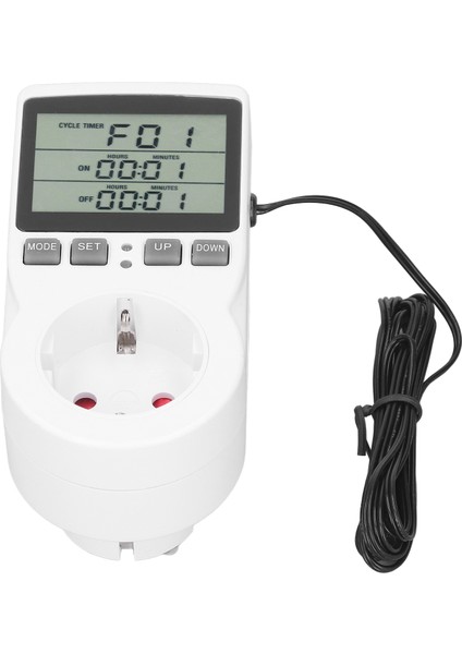 Sıcaklık Kontrol Soketi LCD Ekran Abs Gövde Termostat Kontrol Cihazı 50 60Hz (Yurt Dışından) fırsatları
