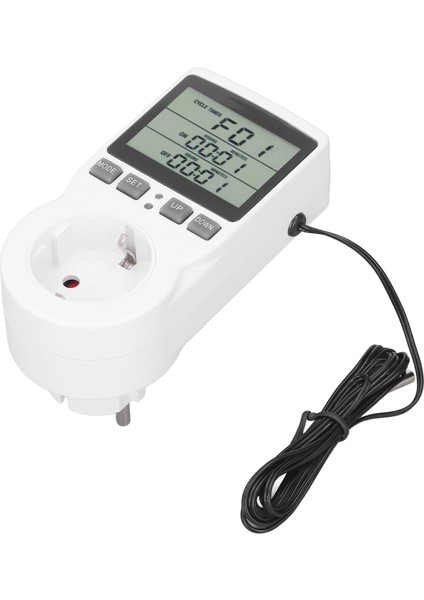 Sıcaklık Kontrol Soketi LCD Ekran Abs Gövde Termostat Kontrol Cihazı 50 60Hz (Yurt Dışından) indirimleri