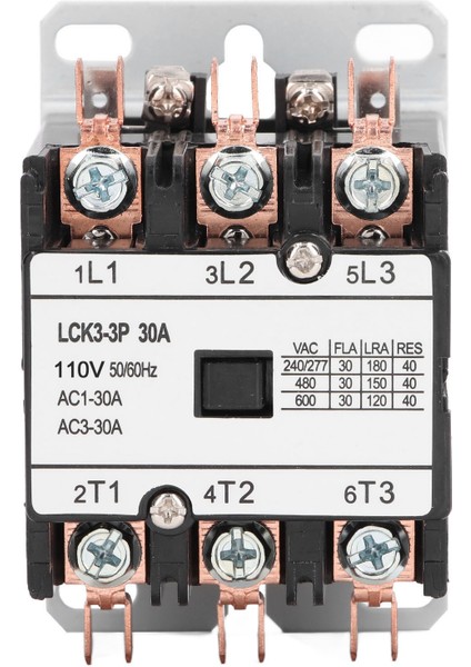 Lck3 3p 30A Ac Kontaktör Isıya Dayanıklı Pp Kabuk Gümüş Alaşımlı Kontak Klima Kontaktörü 110V (Yurt Dışından)