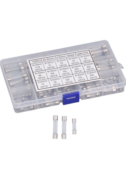 150 Adet Cam Sigorta Alaşımlı Tüp Sigorta Çeşitli Set Ev Aletleri Için 15 Farklı Model (Yurt Dışından) fiyatları