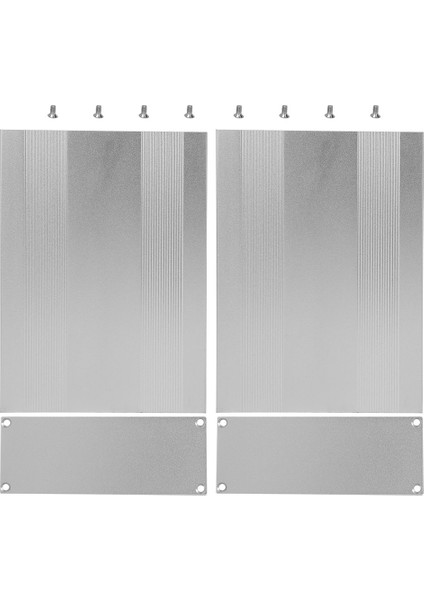 Alüminyum Proje Kutusu Bölünmüş Tip Mat Gümüş Muhafaza Kutusu Dıy Pcb Bağlantı Kutusu 54X145X200MM (Yurt Dışından)