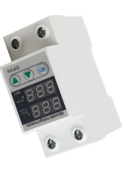 Akıllı Tek Fazlı Ayarlanabilir Aşırı Gerilim Düşük Gerilim Akım Koruyucusu 230VAC(63A) (Yurt Dışından) indirimleri