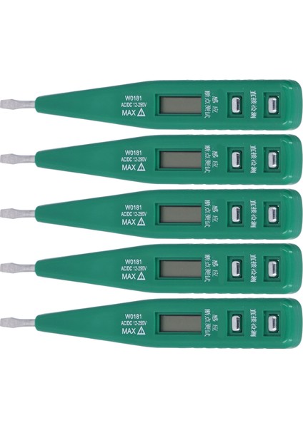 5 Adet Dijital Voltaj Test Kalemi Temassız Dc/ac Çok Fonksiyonlu Düşük Güç Tüketimi Güvenli Voltaj Dedektörü 12250V (Yurt Dışından) fiyatları