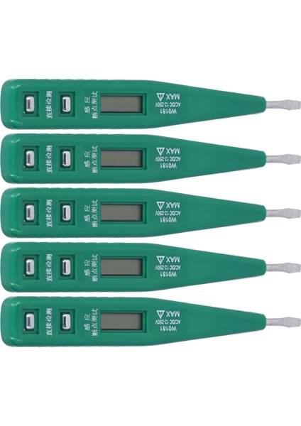 5 Adet Dijital Voltaj Test Kalemi Temassız Dc/ac Çok Fonksiyonlu Düşük Güç Tüketimi Güvenli Voltaj Dedektörü 12250V (Yurt Dışından) modelleri