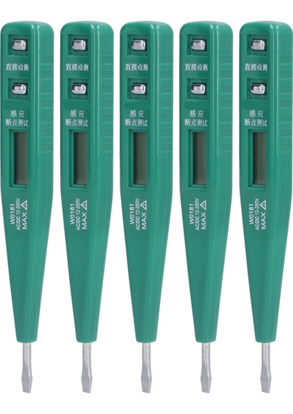 5 Adet Dijital Voltaj Test Kalemi Temassız Dc/ac Çok Fonksiyonlu Düşük Güç Tüketimi Güvenli Voltaj Dedektörü 12250V (Yurt Dışından) fırsatları