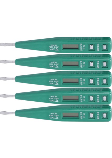 5 Adet Dijital Voltaj Test Kalemi Temassız Dc/ac Çok Fonksiyonlu Düşük Güç Tüketimi Güvenli Voltaj Dedektörü 12250V (Yurt Dışından) indirimleri