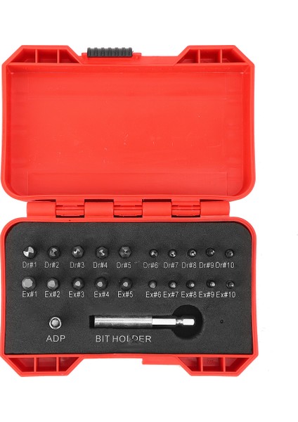 22 Adet Vida Çıkarıcı Sol El Dişli Alet Seti Dayanıklı Donanım Aksesuarı Yüksek Hızlı Çelik (Yurt Dışından) fiyatları