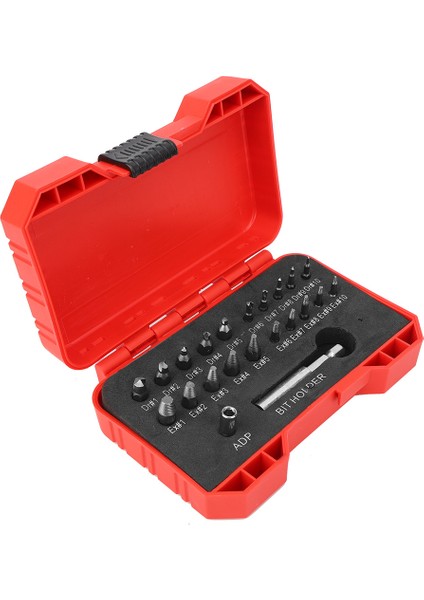 22 Adet Vida Çıkarıcı Sol El Dişli Alet Seti Dayanıklı Donanım Aksesuarı Yüksek Hızlı Çelik (Yurt Dışından) modelleri