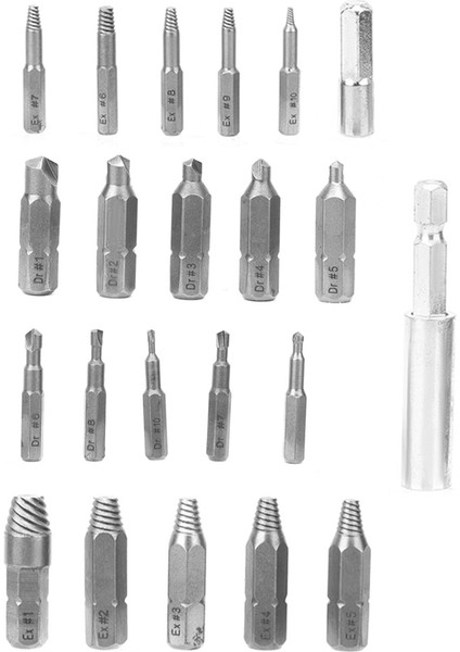 22 Adet Vida Çıkarıcı Sol El Dişli Alet Seti Dayanıklı Donanım Aksesuarı Yüksek Hızlı Çelik (Yurt Dışından) fırsatları