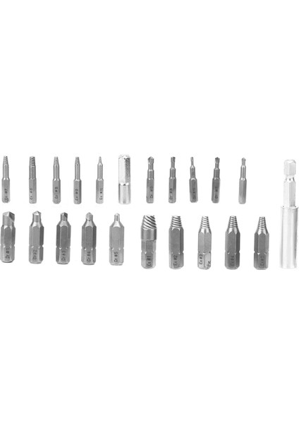 22 Adet Vida Çıkarıcı Sol El Dişli Alet Seti Dayanıklı Donanım Aksesuarı Yüksek Hızlı Çelik (Yurt Dışından) indirimleri