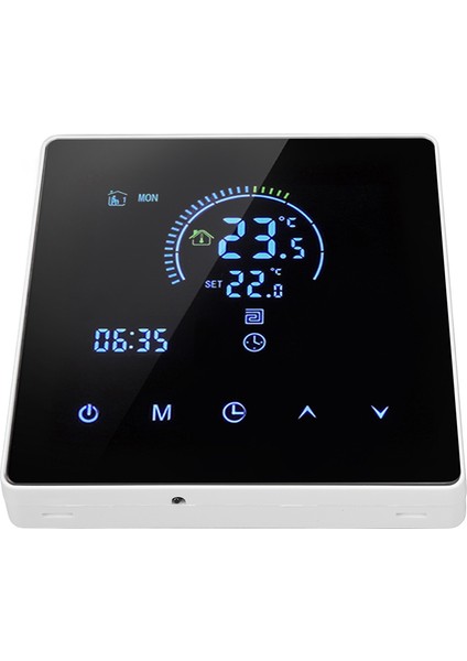 Akıllı Termostat Programlanabilir Dijital Büyük Dokunmatik Ekran Duvara Monte Isıtma Termostatı Tuya 3500W AC90‑240V 16A (3m Algılama Hattı Ile) ile Uyumlu (Yurt Dışından) fiyatları