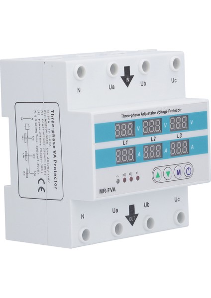 Gerilim Koruyucu Mr Fva Üç Fazlı Ayarlanabilir Gerilim Koruyucu Röle Aşırı Düşük Gerilim Koruması AC220V (Yurt Dışından) fırsatları