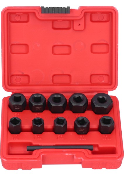 11 Adet Vida Çıkarıcı Kırık Somun Çıkarıcı Hasarlı Cıvata Çıkarma Sökme Aleti Soket Takımı Seti (Yurt Dışından)