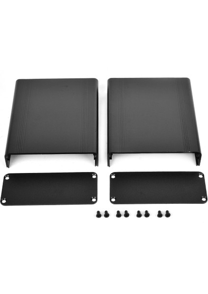 Alüminyum Alaşımlı Proje Kutusu Dıy Kumlama Oksitlenmiş Siyah Muhafaza Koruma Kılıfı (Yurt Dışından)