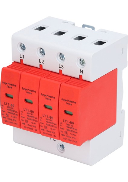 4p Aşırı Gerilim Koruması Aşırı Gerilim Koruma Cihazı Elektrik Sistemi Için 385VAC 40‑80KA (Yurt Dışından) modelleri