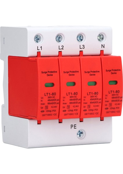 4p Aşırı Gerilim Koruması Aşırı Gerilim Koruma Cihazı Elektrik Sistemi Için 385VAC 40‑80KA (Yurt Dışından) indirimleri