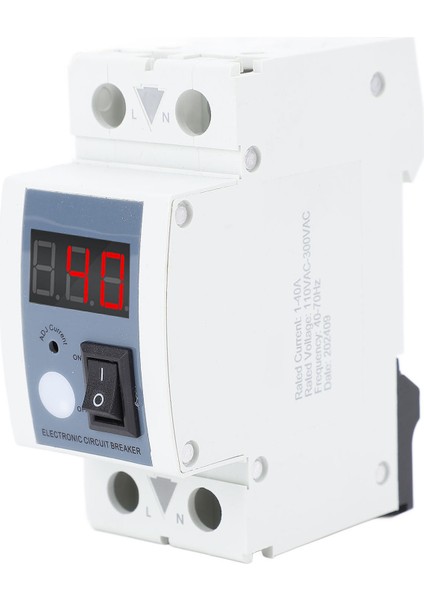Ayarlanabilir Aşırı Akım Koruyucu Sınırlayıcı 1-40A Kendiliğinden Sıfırlanan Akım Koruyucu 110-300VAC 40-70Hz (Yurt Dışından) fiyatları