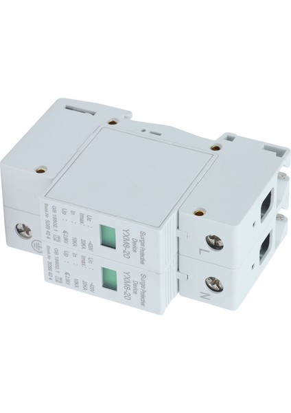 Aşırı Gerilim Koruma Cihazı 2p Gerilim Koruması Parafudr Koruyucu 20KA Yxm8‑20 (Yurt Dışından)