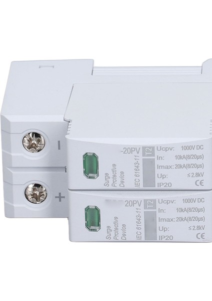 Dc Solar Pv Aşırı Gerilim Koruyucu 2p 10 Ila 20KA 35MM Dın Ray Montajı Fotovoltaik Aşırı Gerilim Koruyucu Cihaz 1000VDC (Yurt Dışından) modelleri