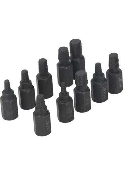 10 Adet Kırık Vida Çıkarma Seti 1/4 7/32 3/16 5/32 1/8 13/32 3/8 11/32 5/16 9/32IN Somun Cıvata Için Hasarlı Vida Çıkarıcı (Yurt Dışından) fiyatları