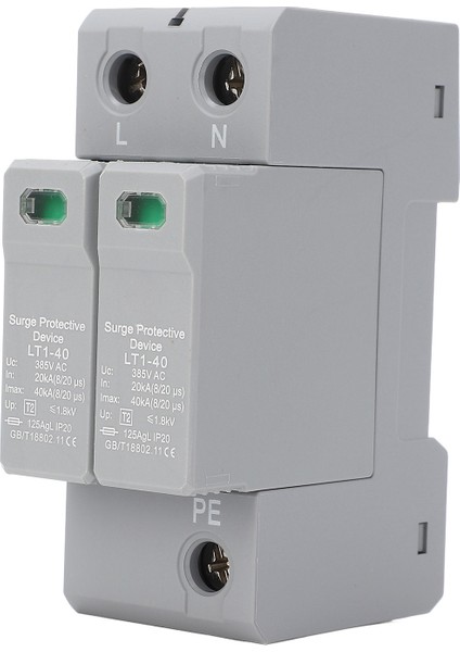 Aşırı Gerilim Koruma Cihazı Ac 385V 2p 40KA Düşük Voltaj 35MM Dın Ray Montaj Koruyucu Lt1‑40 (Yurt Dışından) fırsatları