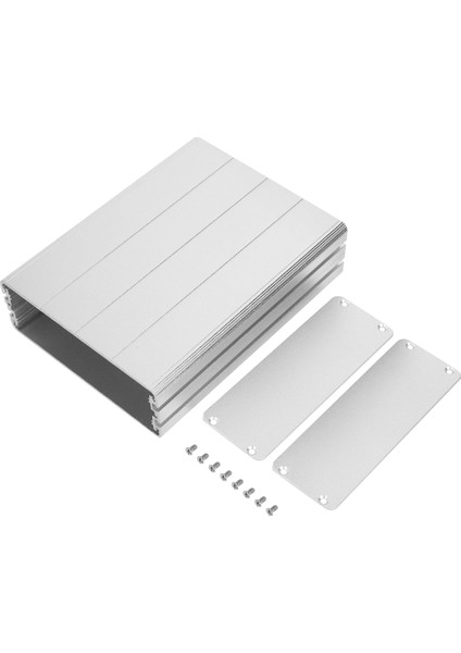 45X122X160MM Alüminyum Alaşımlı Proje Kutusu Devre Kartı Kabuk Muhafaza Kutusu Dekoder Gps Gümüş (Yurt Dışından)