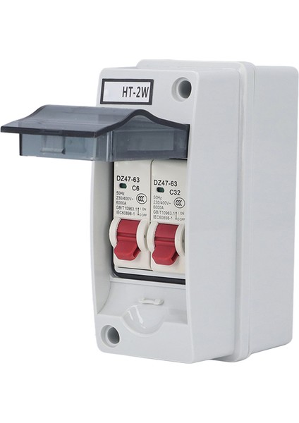 Dağıtım Kutusu IP65 Su Geçirmez 2 Yollu Alev Mcb C Tipi Dış Mekan Kullanımı Için Dağıtım Kutusu 6A 32A (Yurt Dışından) fiyatları