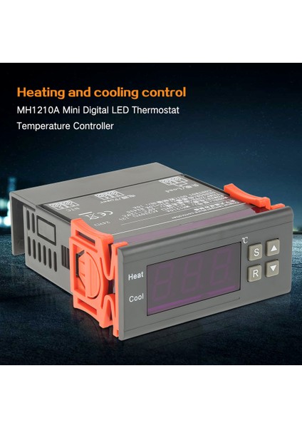 MH1210A Mini Dijital LED Termostat Sıcaklık Kontrol Cihazı Sensör Probu (DC12V) (Yurt Dışından) fiyatları
