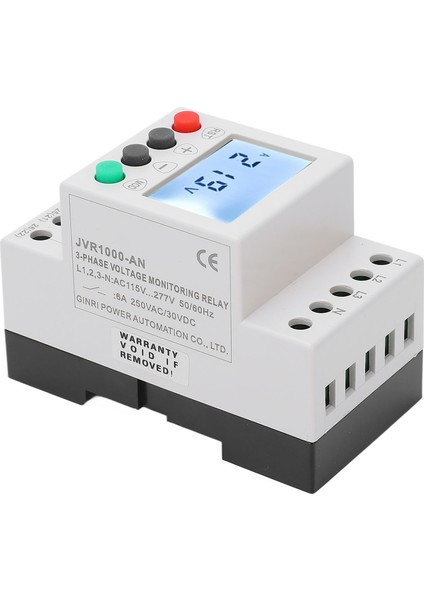 LCD 3 Faz 4 Kablolu Gerilim Izleme Rölesi Düşük Gerilim Aşırı Gerilim Koruma Rölesi 115‑277VAC (Yurt Dışından) modelleri
