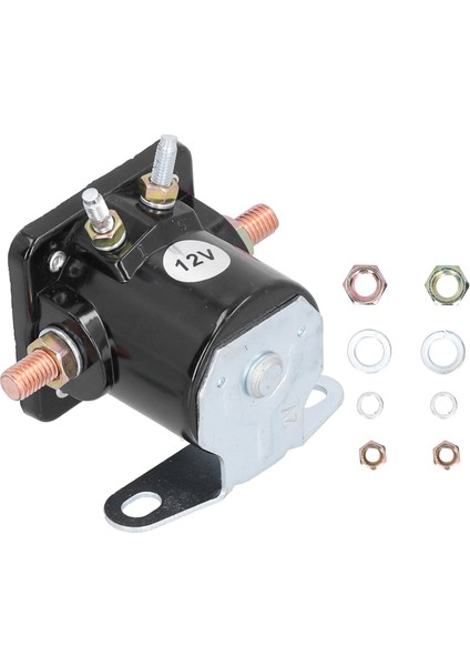 Marş Rölesi Dc Kontaktör Sw‑3 Motor Manyetik Anahtar Rölesi Somun Rondelası ile Omc Johnson 35 35HP 1976‑2001 (Yurt Dışından)