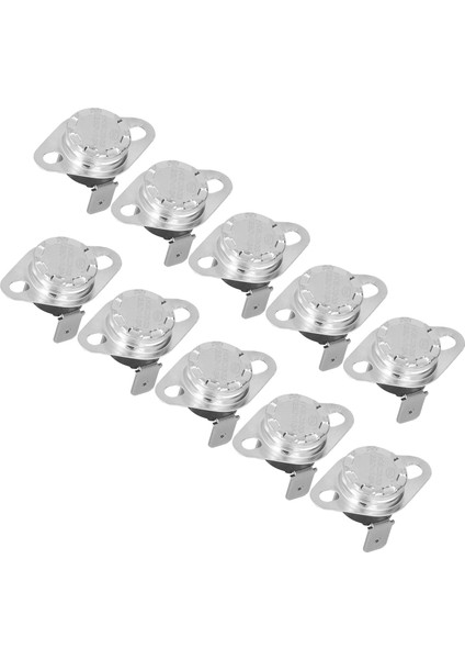 10 Adet Termostat Termal Anahtar Manuel El Sıfırlama Bimetalik Çip Sıcaklık Kontrol Anahtarı 10A 250V (Yurt Dışından) fiyatları