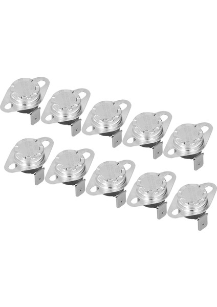 10 Adet Termostat Termal Anahtar Manuel El Sıfırlama Bimetalik Çip Sıcaklık Kontrol Anahtarı 10A 250V (Yurt Dışından) modelleri