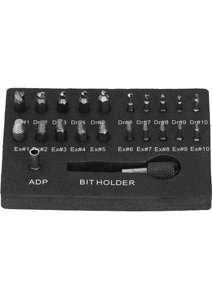 22 Adet Hasarlı Vida Çıkarıcı Soyulmuş Kırık Cıvata Çıkarma Aleti Çok Amaçlı Hss Donanım 60MM Siyah Yivli Çubuk (Yurt Dışından) fırsatları