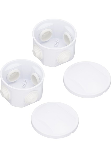 2 Adet Bağlantı Kutusu 80X50MM Yuvarlak Şekil Abs Plastik IP55 Su Geçirmez Toz Geçirmez Elektrik Proje Muhafazası (Yurt Dışından) fiyatları