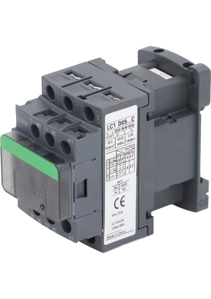 Ac Kontaktör 1no 1nc 9A 380V Yüksek Gerilim Bobini Gümüş Kontak Motor Kontrol Cihazı LC1D09 220V (Yurt Dışından) indirimleri